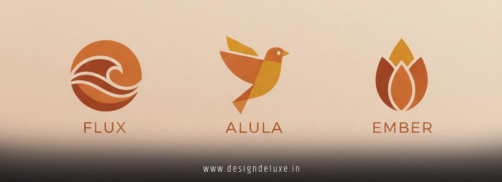 Neo Minimalism Logo Design with Warm Tones