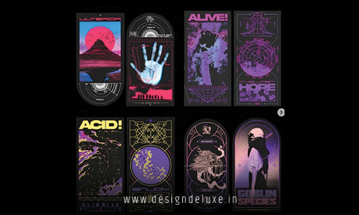 Retro Futurism Graphic Design Inspiration