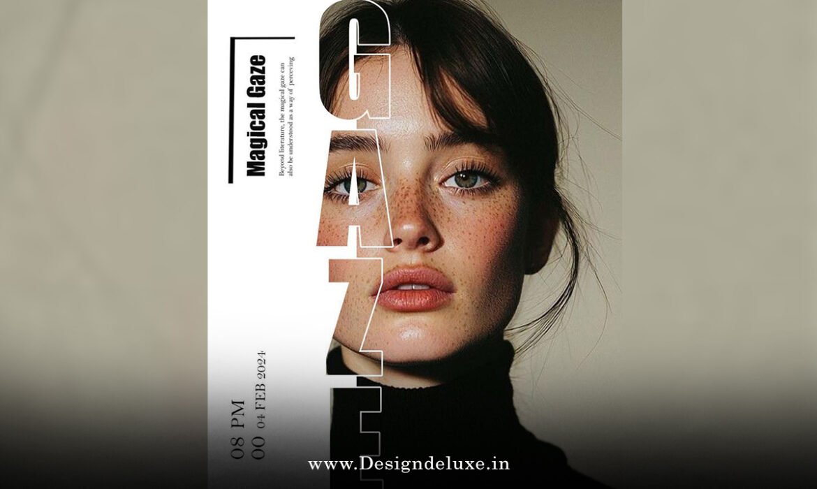 Exaggerated Playful Typography Magazine Cover