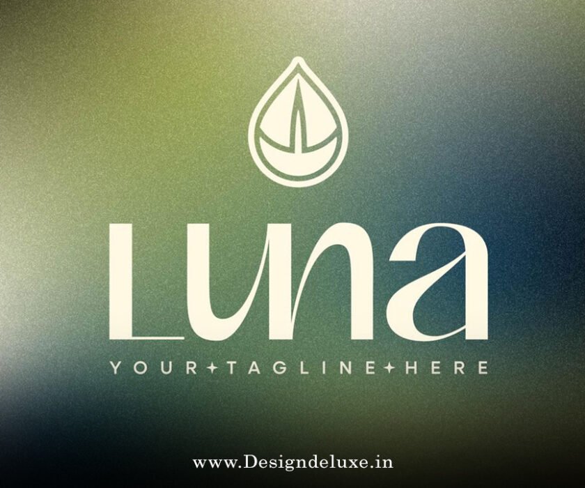 Fluid organic shape professional logo creation