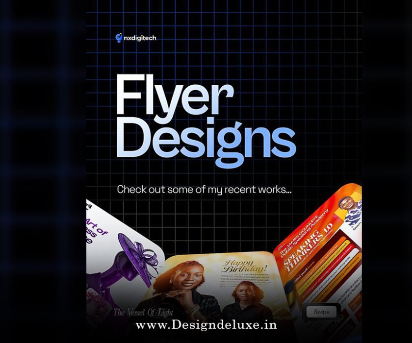Flyer design ideas with imperfect by design style