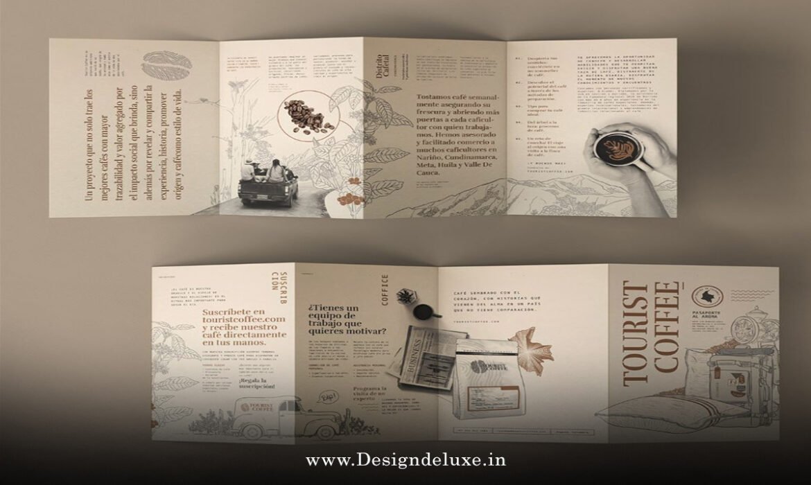 Playful Exaggerated Typography Brochure