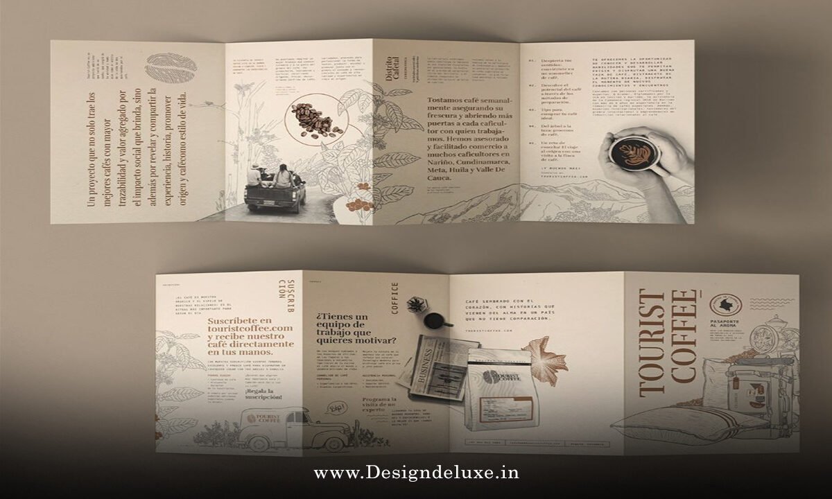 Playful Exaggerated Typography Brochure