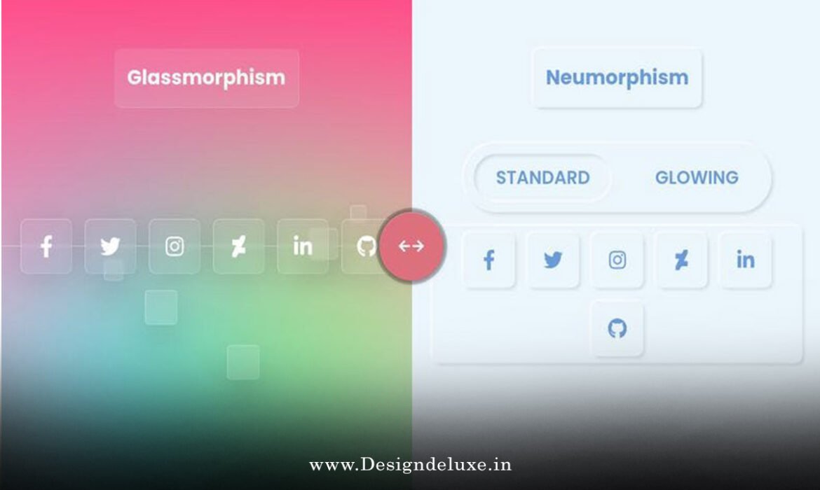 Neumorphism vs Glassmorphism in UI Design