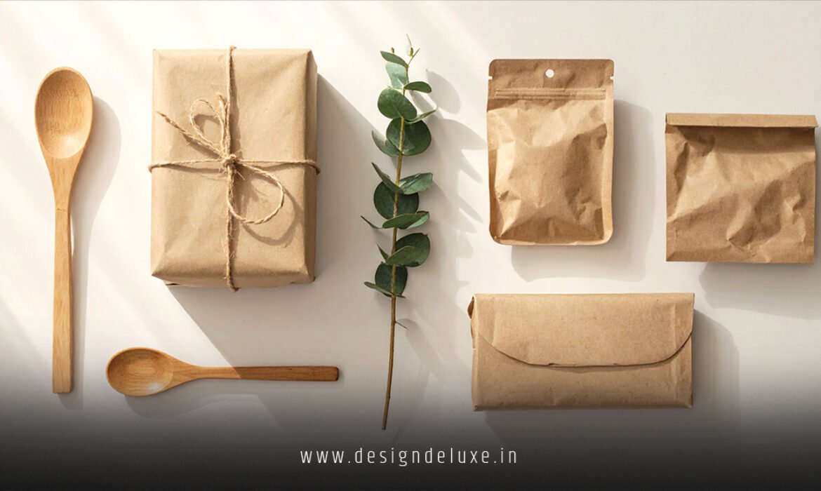 Sustainable kraft paper packaging design for zero-waste cosmetics