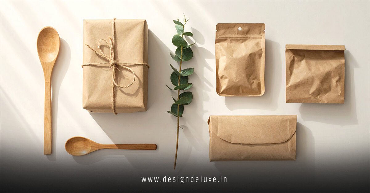 Sustainable kraft paper packaging design for zero-waste cosmetics