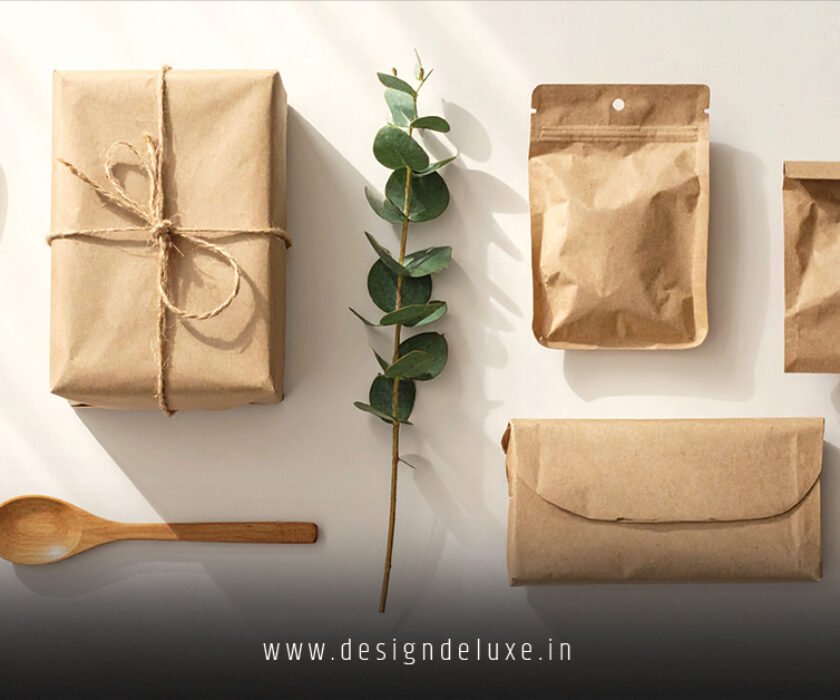 Sustainable kraft paper packaging design for zero-waste cosmetics