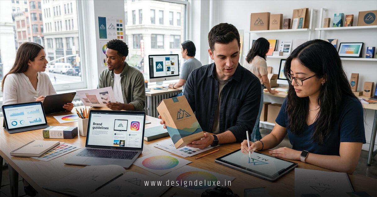 Affordable digital marketing for logo brand design and custom packaging