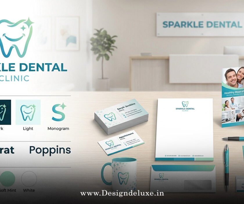 Dental clinic logo design and branding packages