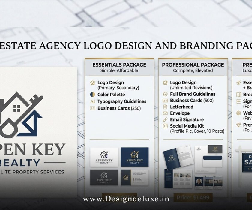 Real estate agency logo design and branding packages