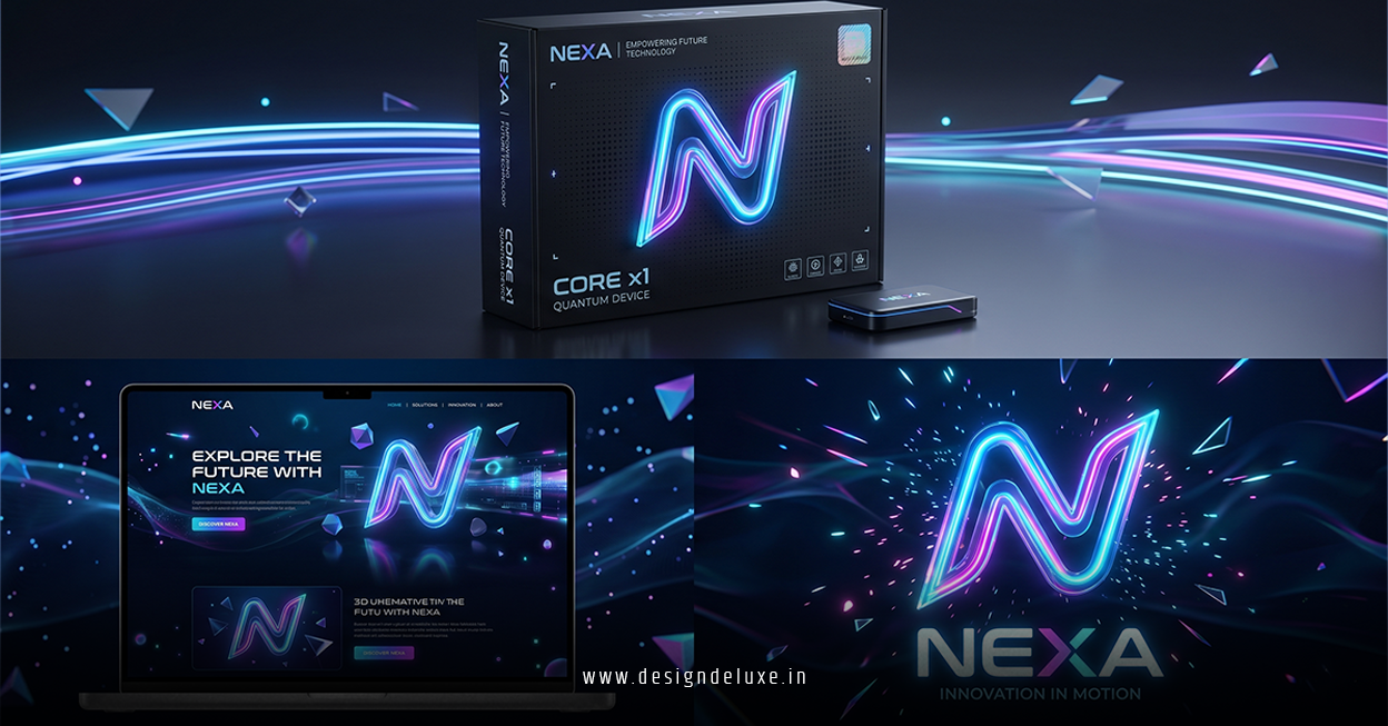 3D motion graphics logo design with immersive web design and packaging 2026