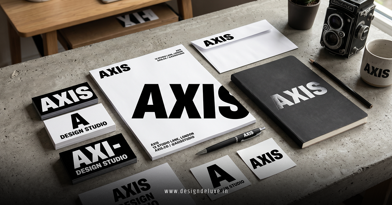 Bold Typography Branding Package Web Social Media Ads