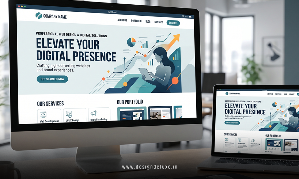 Professional banner and web design for social media marketing