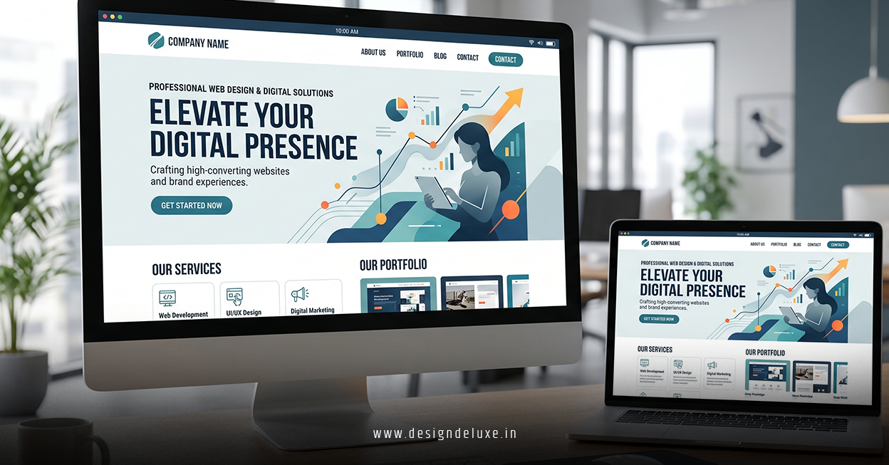 Professional banner and web design for social media marketing