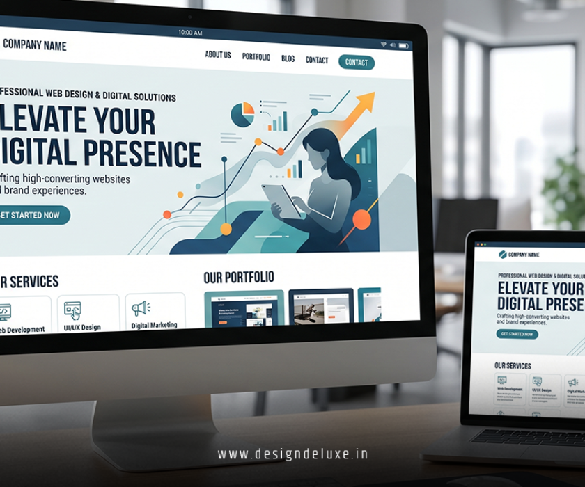Professional banner and web design for social media marketing