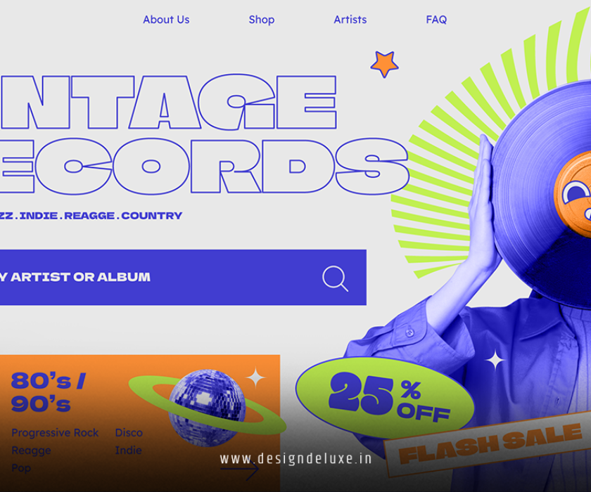 Retro futurism branding package sustainable packaging web design