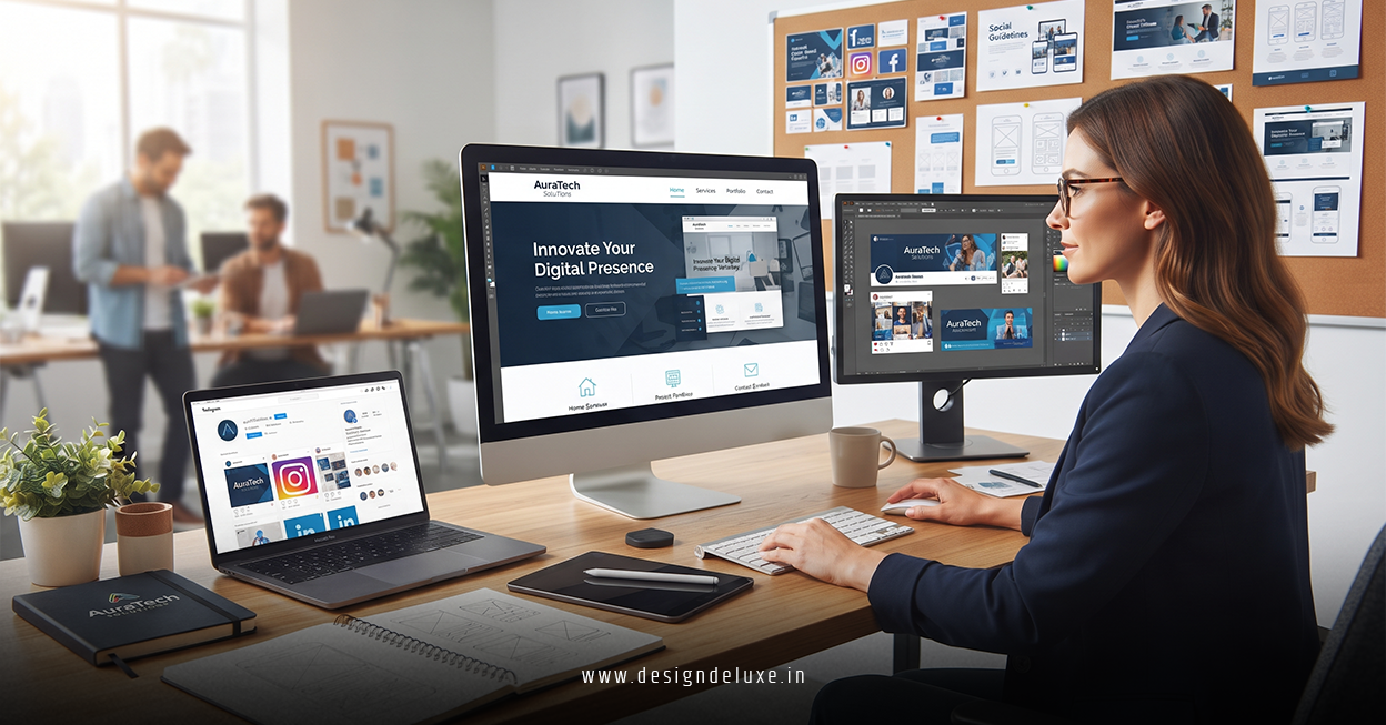 Professional website design, advertising banners and social media graphics for businesses