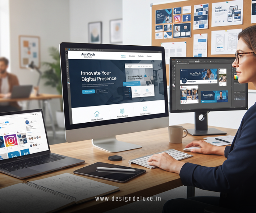 Professional website design, advertising banners and social media graphics for businesses